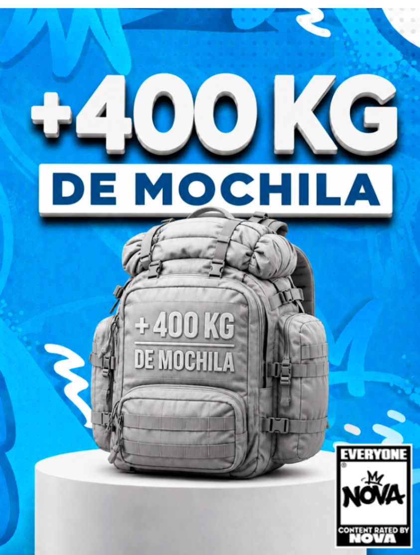 +400 KG DE MOCHILA