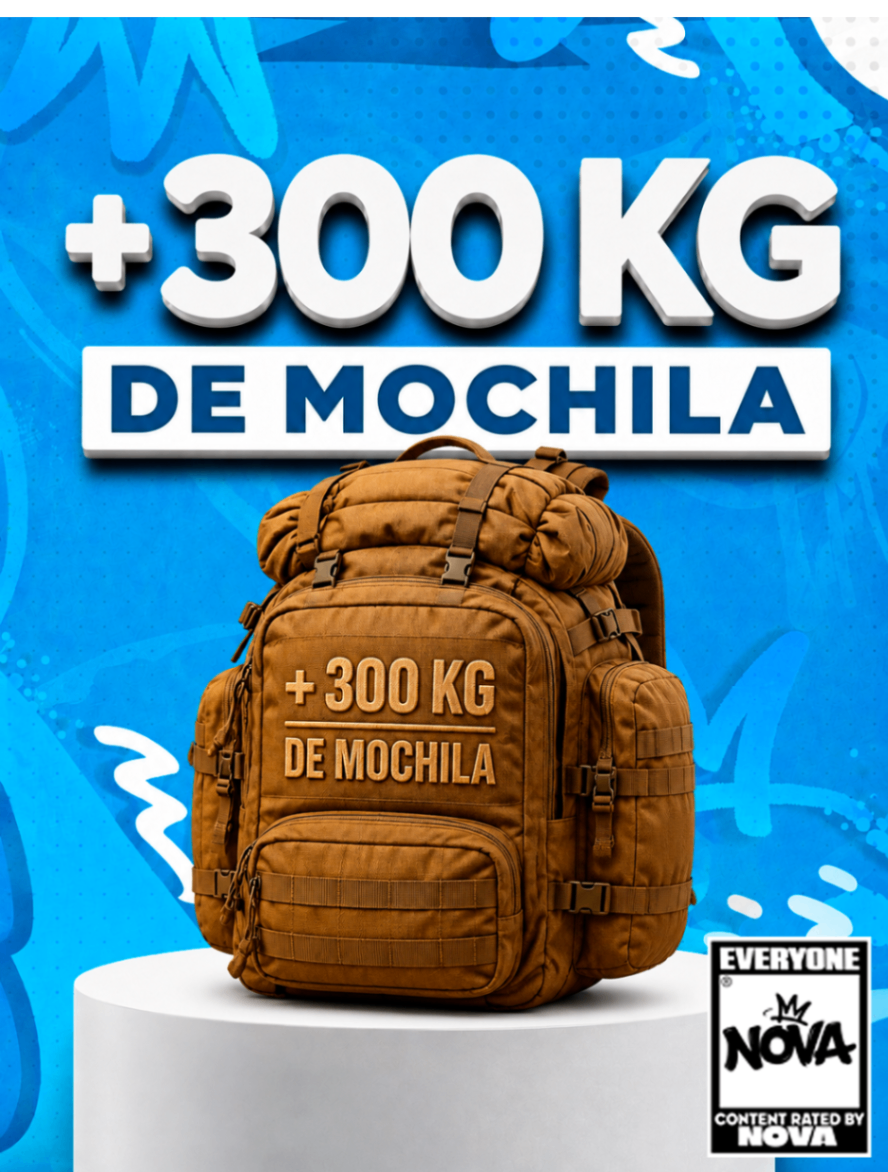 +300 KG DE MOCHILA
