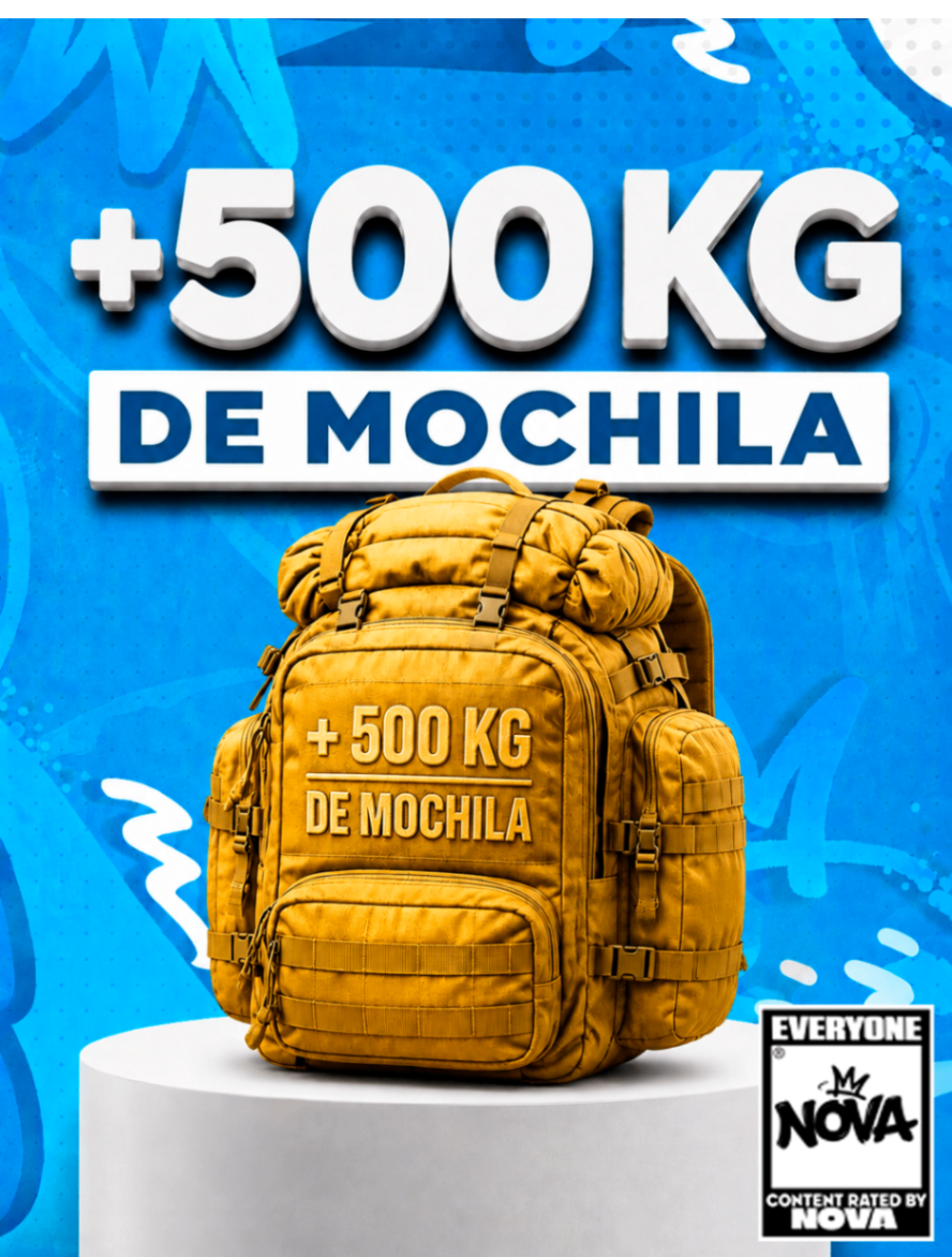 +500 KG DE MOCHILA