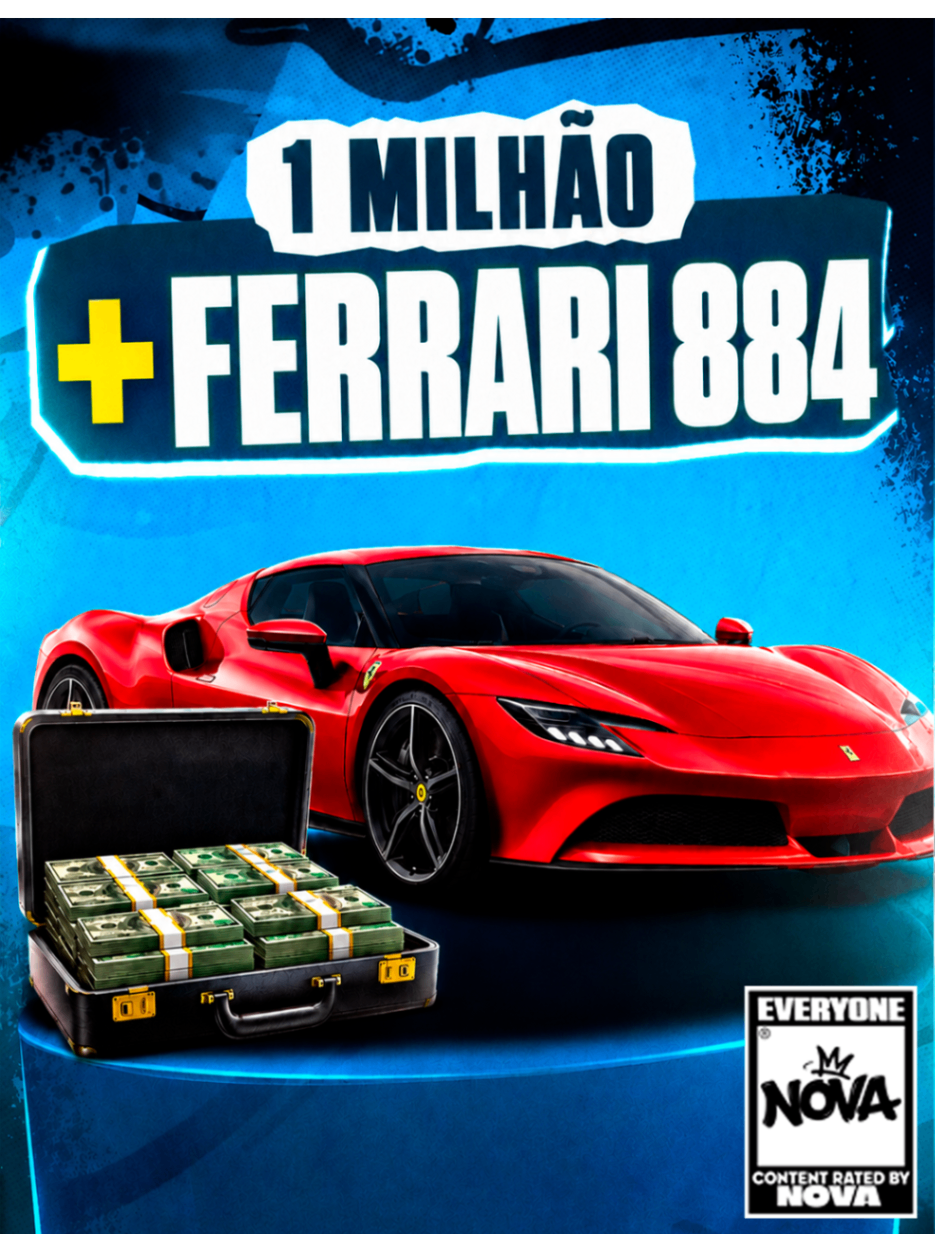 🔥 FERRARI 884 ➕ 1 MILHÃO in game (ATÉ WIPE)